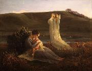 Louis Janmot The Angel and the Mother oil on canvas